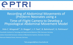 video Recording of abdominal movements of (pre)term neonates using a time-of-flight camera to develop a physiological abdominal movement model