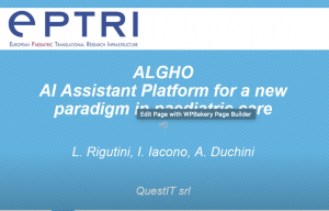 video ALGHO, AI assistant platform for a new care paediatric paradigm