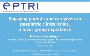 video Εngaging parents and caregivers in paediatric clinical trials, a focus group experience