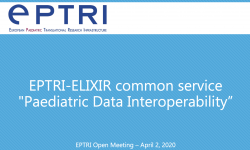 EPTRI-ELIXIR common service "Paediatric Data Interoperability”